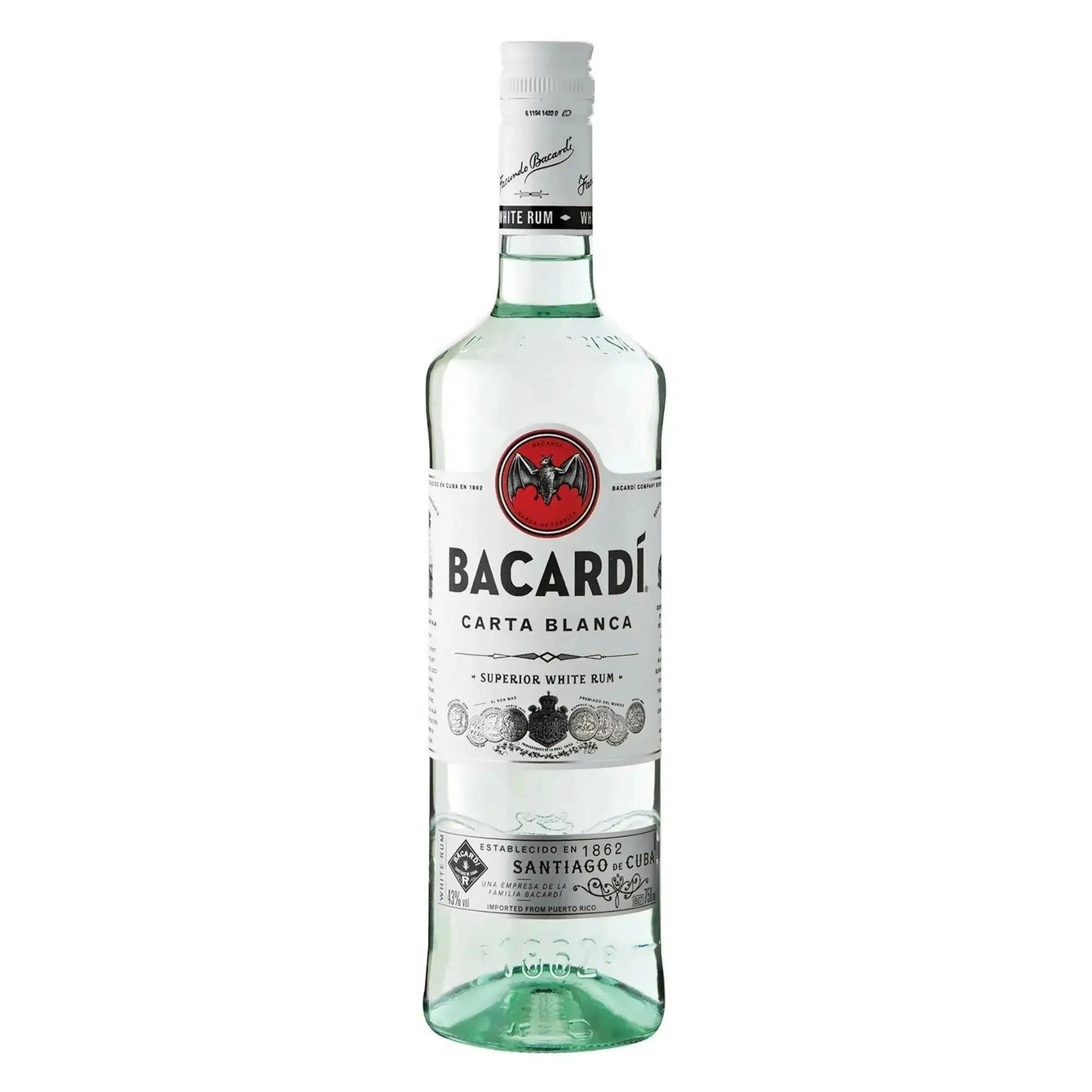 Bacardi Rum Carta Blanca 1ltr