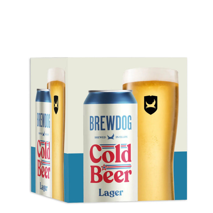 BrewDog Cold Beer Lager Can 4 pack 440ml