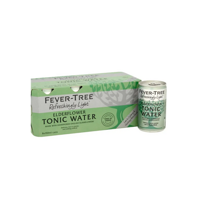 Fever-Tree Light Elderflower Tonic Water Cans 8 pack