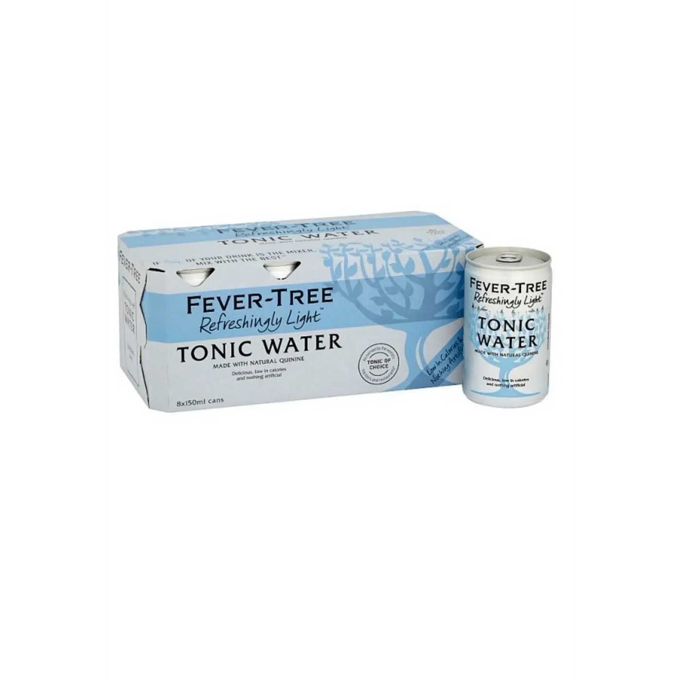 Fever-Tree Refreshingly Light Tonic Water Cans 8 pack