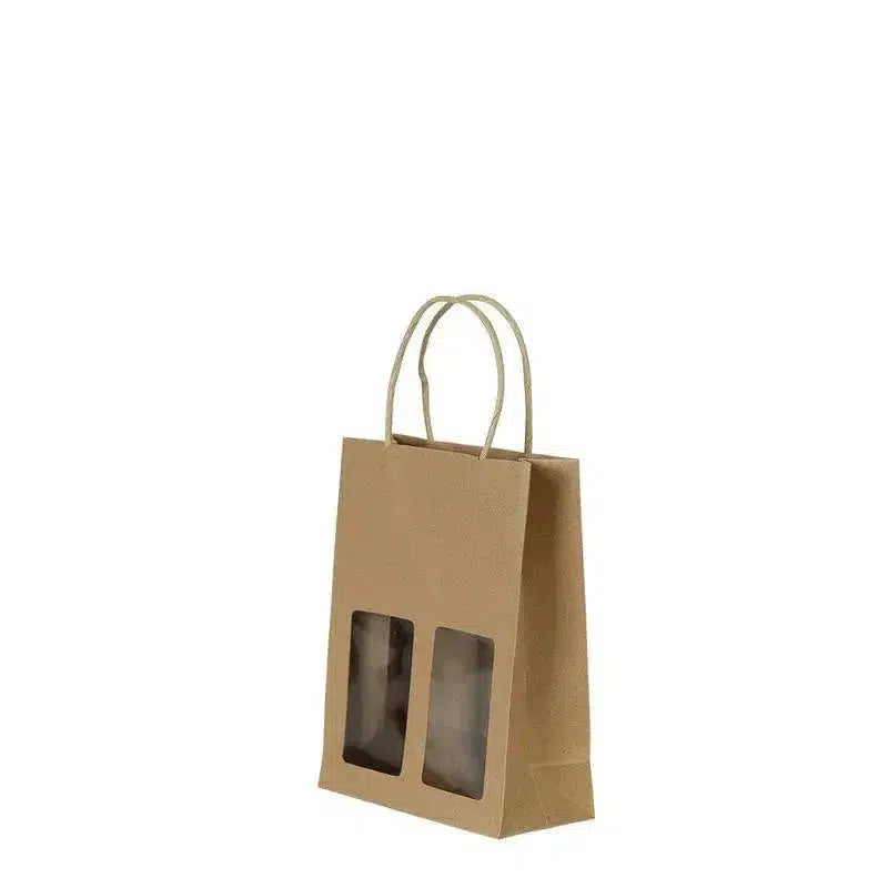 Gift Bag Kraft 2 bottles