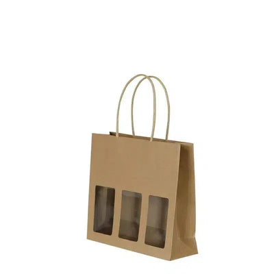 Gift Bag Kraft 3 small bottles