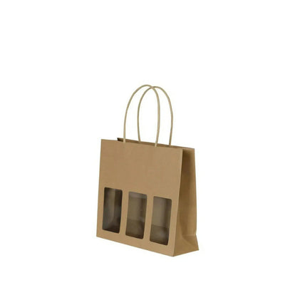 Gift Bag Kraft 3 small bottles