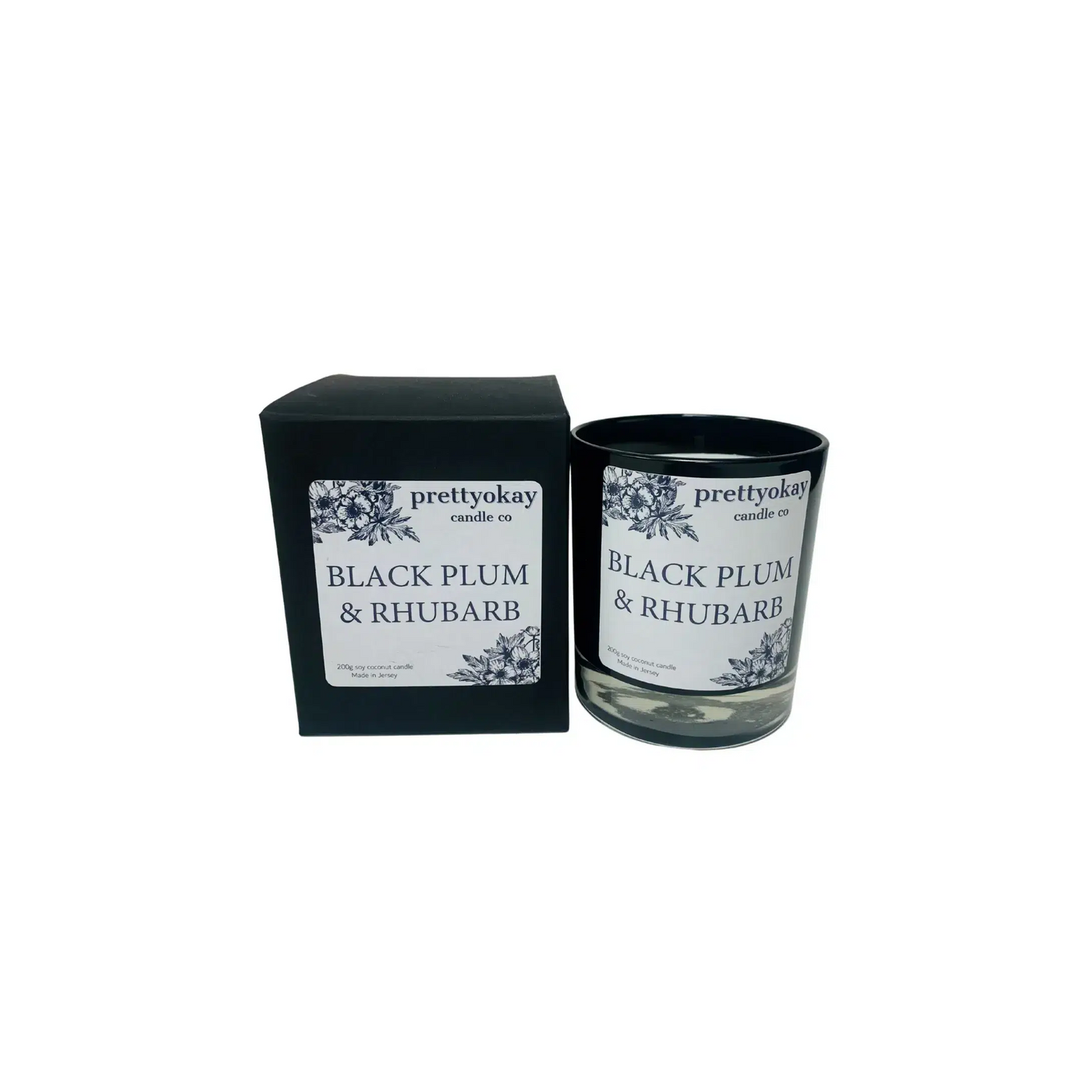 Prettyokay Black Plum Candle 200g