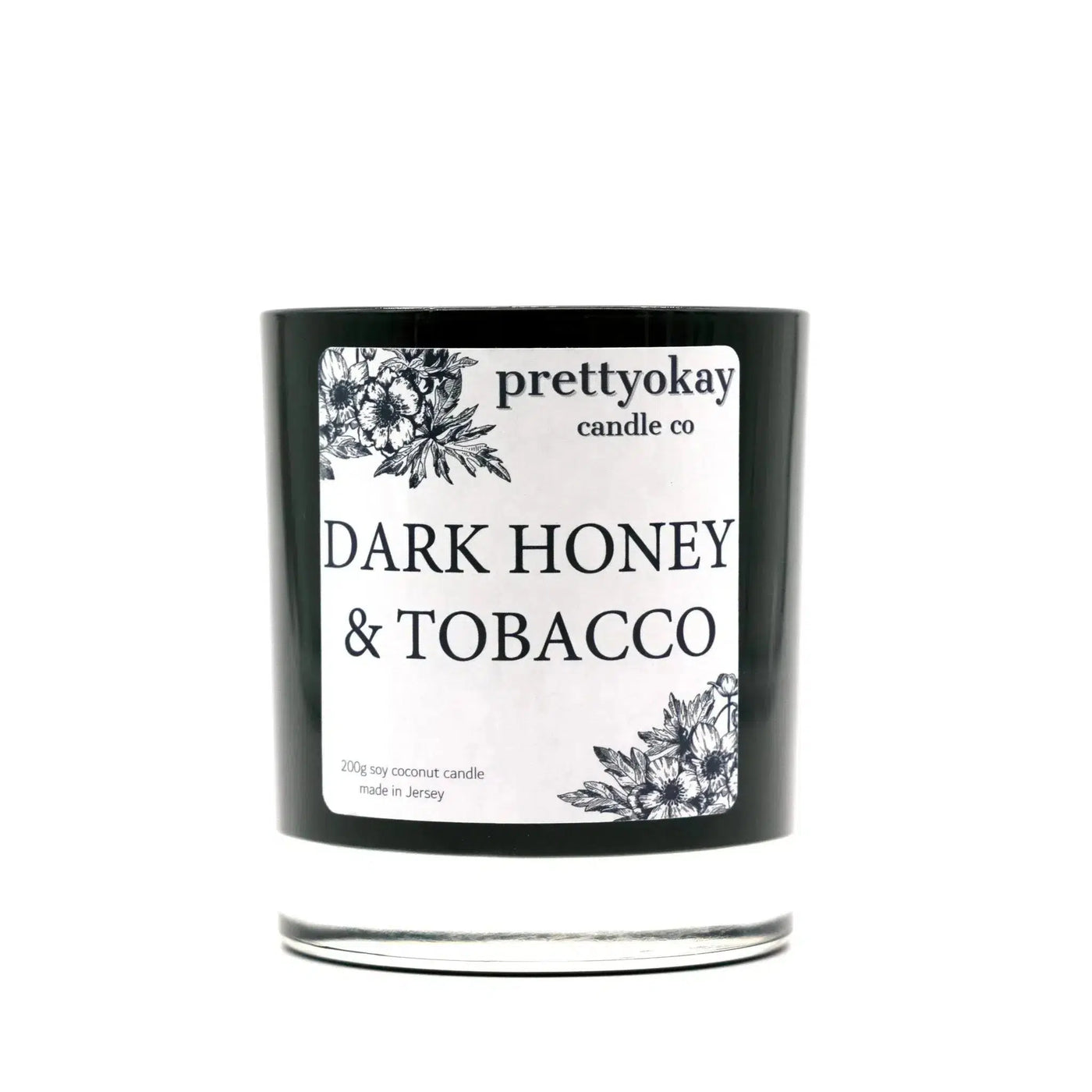 Prettyokay Dark Honey & Tobacco Candle 200g