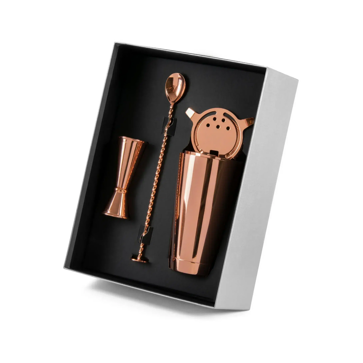 Urban Bar Copper Plated 5 Piece Cocktail Set