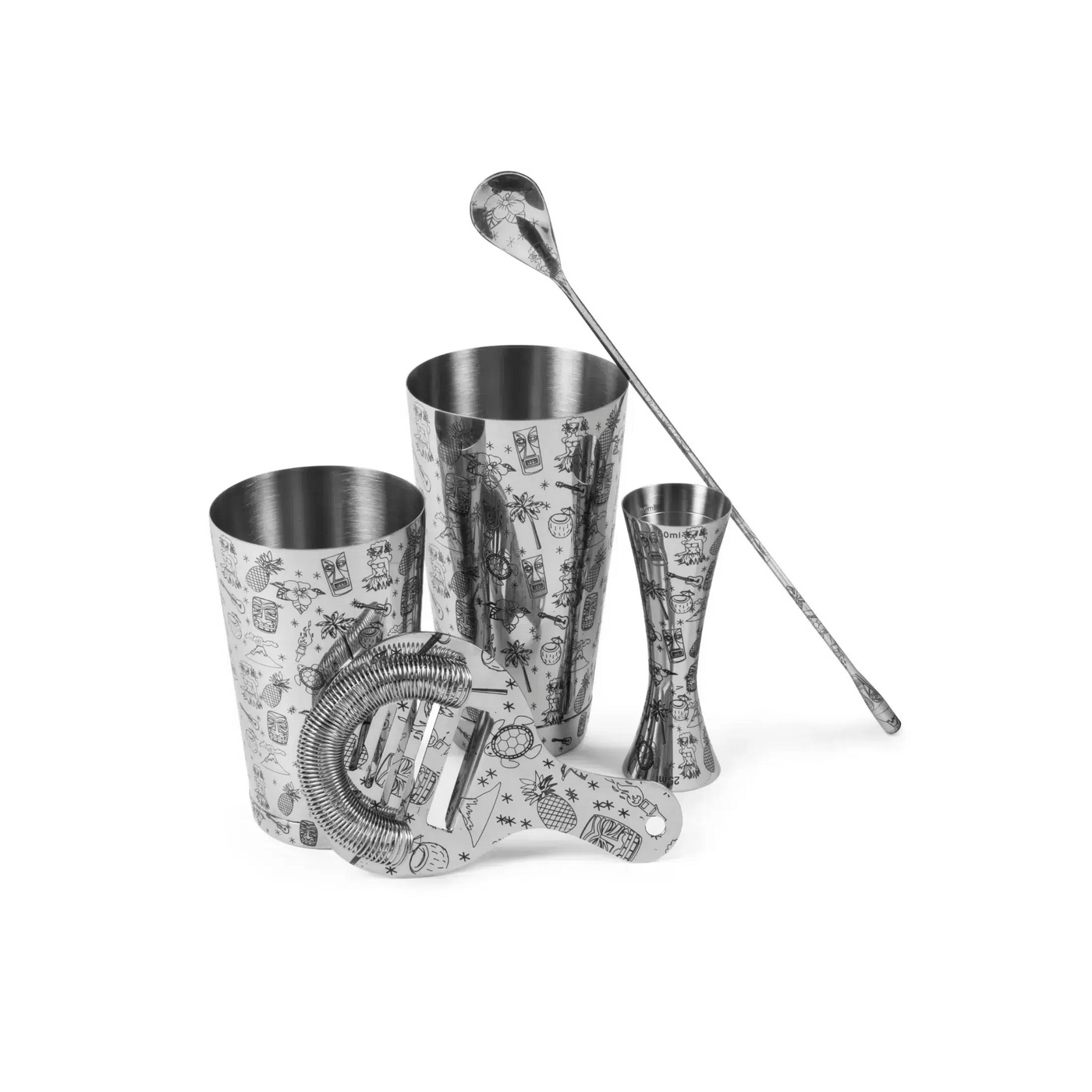 Urban Bar Tiki 5 Piece Cocktail Set