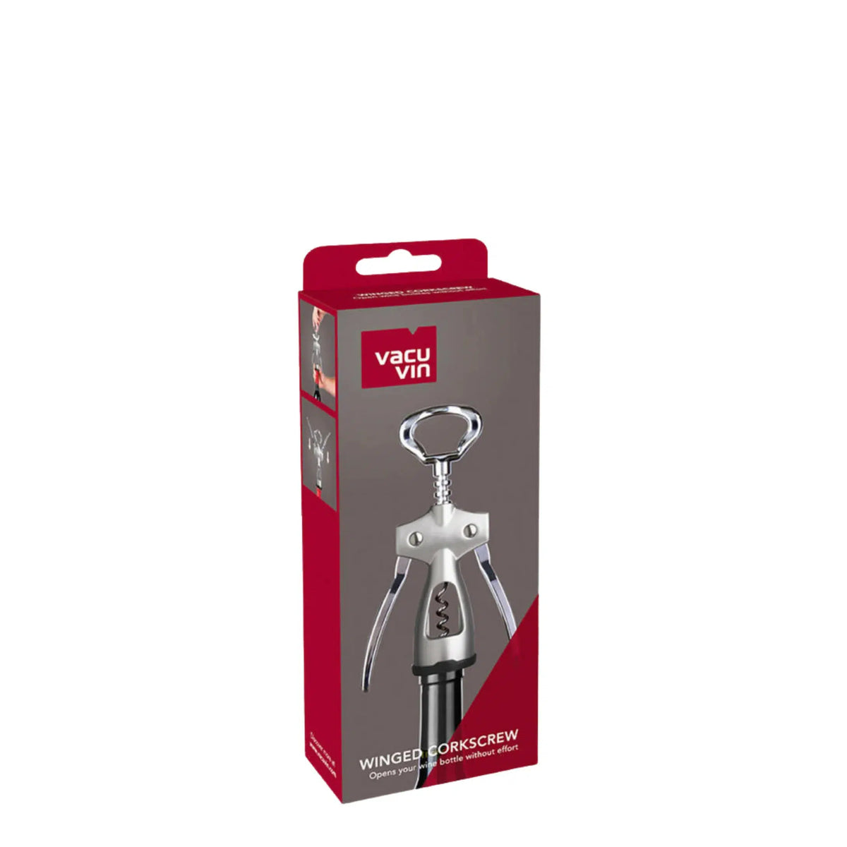 Winged Silver Corkscrew