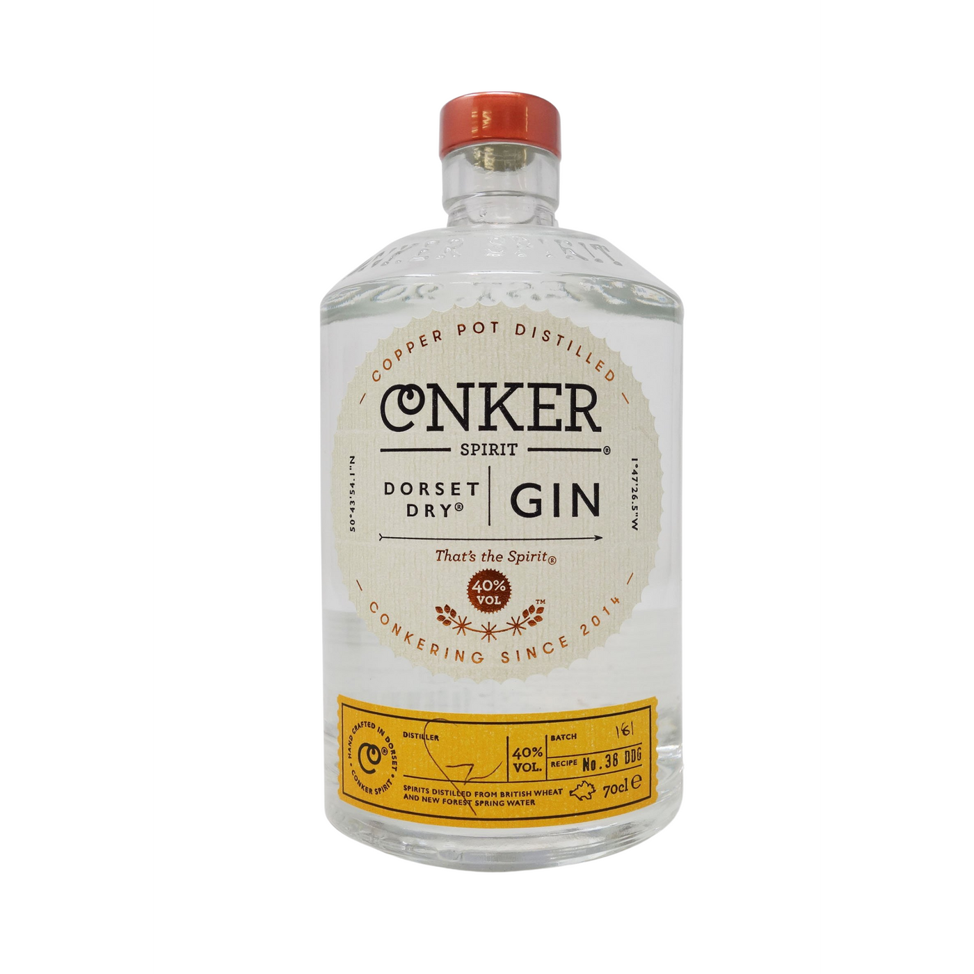 Conker Dorset Dry Gin 40% 70cl