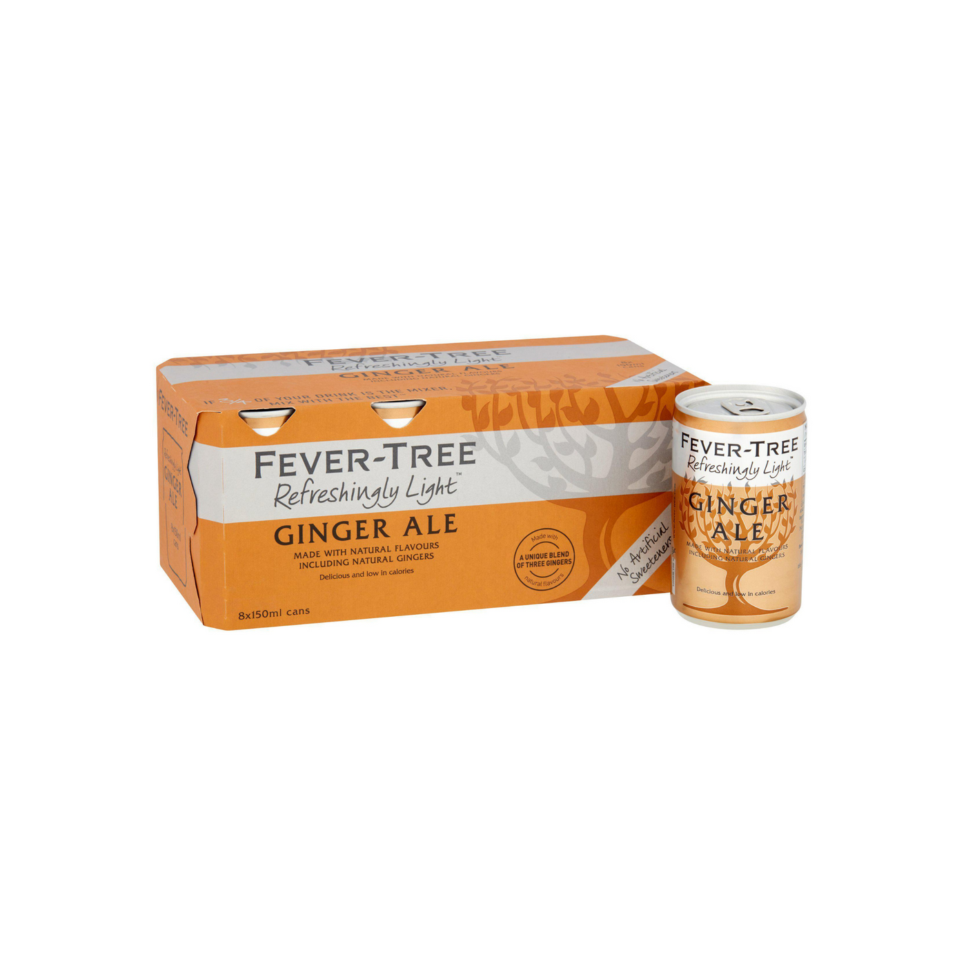 Fever-Tree Light Ginger Ale Cans 8 pack