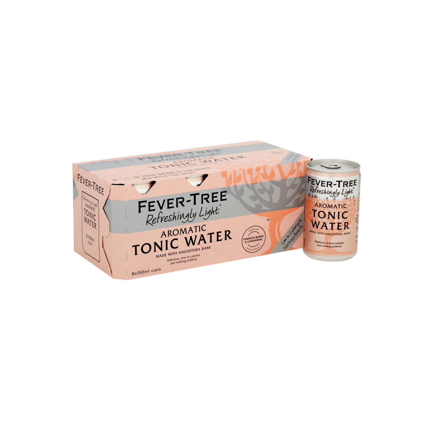 Fever-Tree Refreshingly Light Aromatic Tonic Water Cans 8 pack