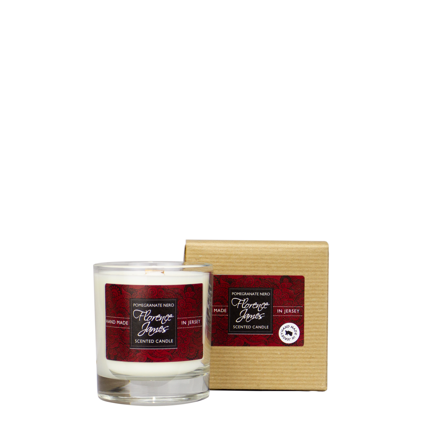 Florence James Scented Candle Pomegranate Nero